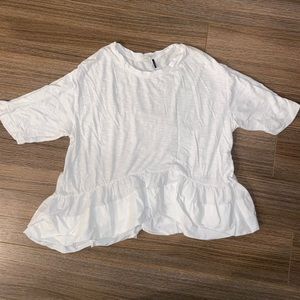 Free people ruffle shirt. Size M